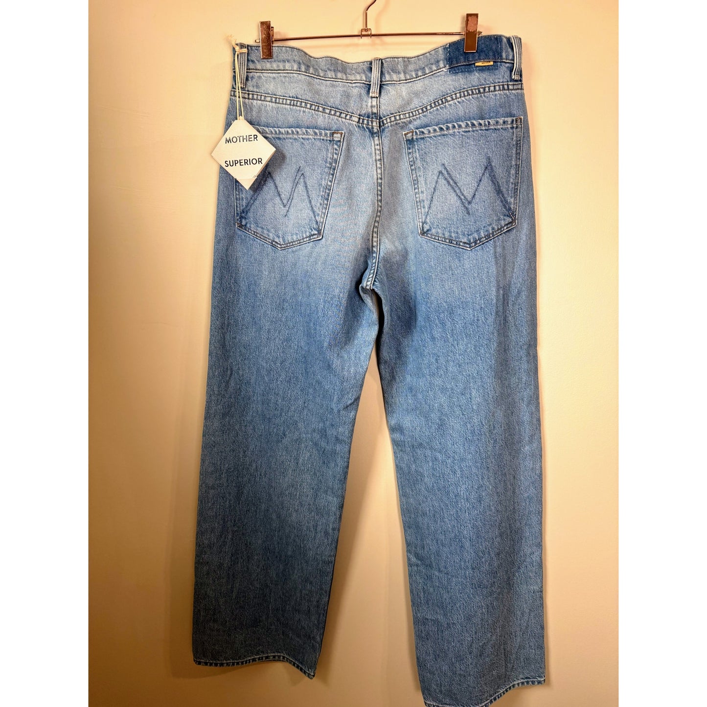 NEW NWT MOTHER Dodger Button Hover Cuff Jeans in Funk N Flare Size 31