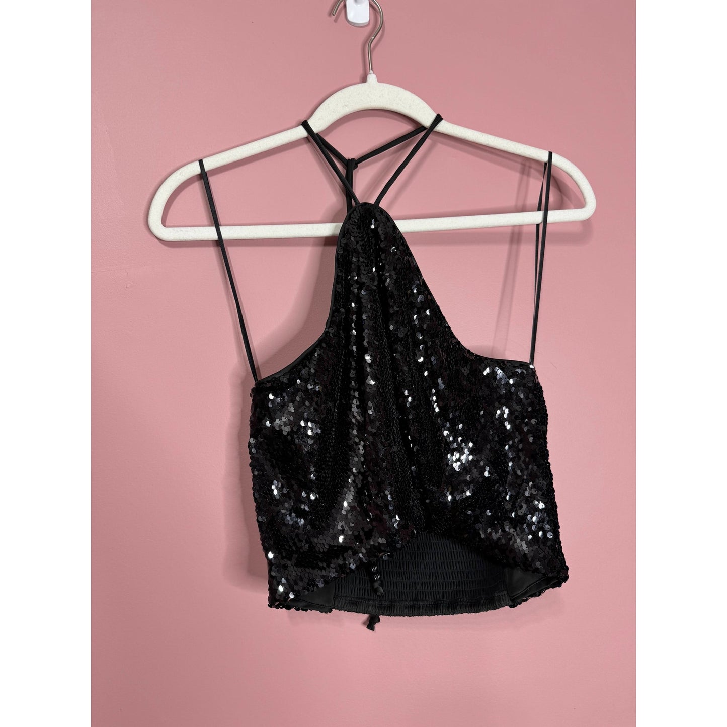 House of Harlow 1960 Black Sequin Two-Piece Set Size Medium Party Club