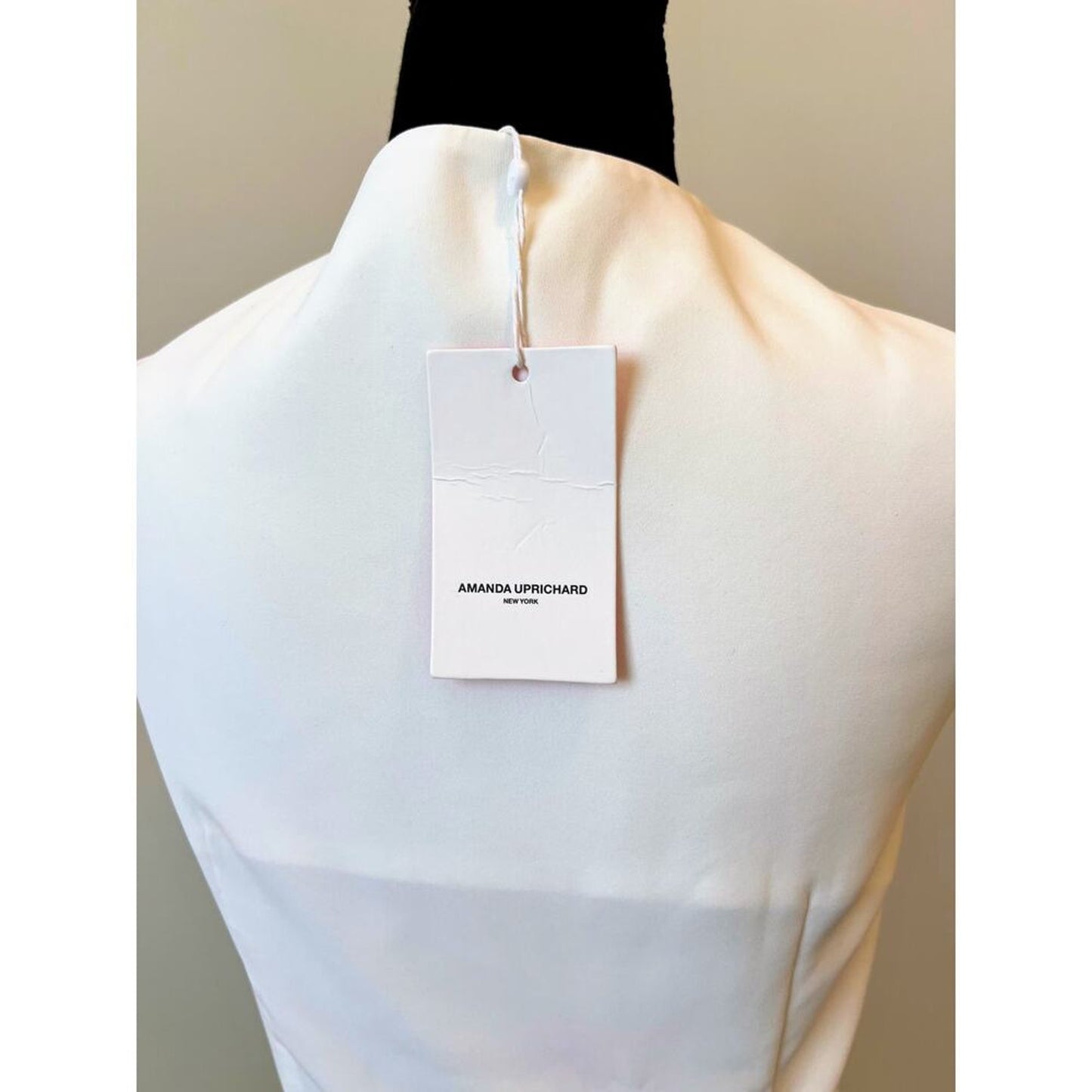Amanda Uprichard Mesha Mini Dress in‎ Ivory Size XL Sleeveless Button Front