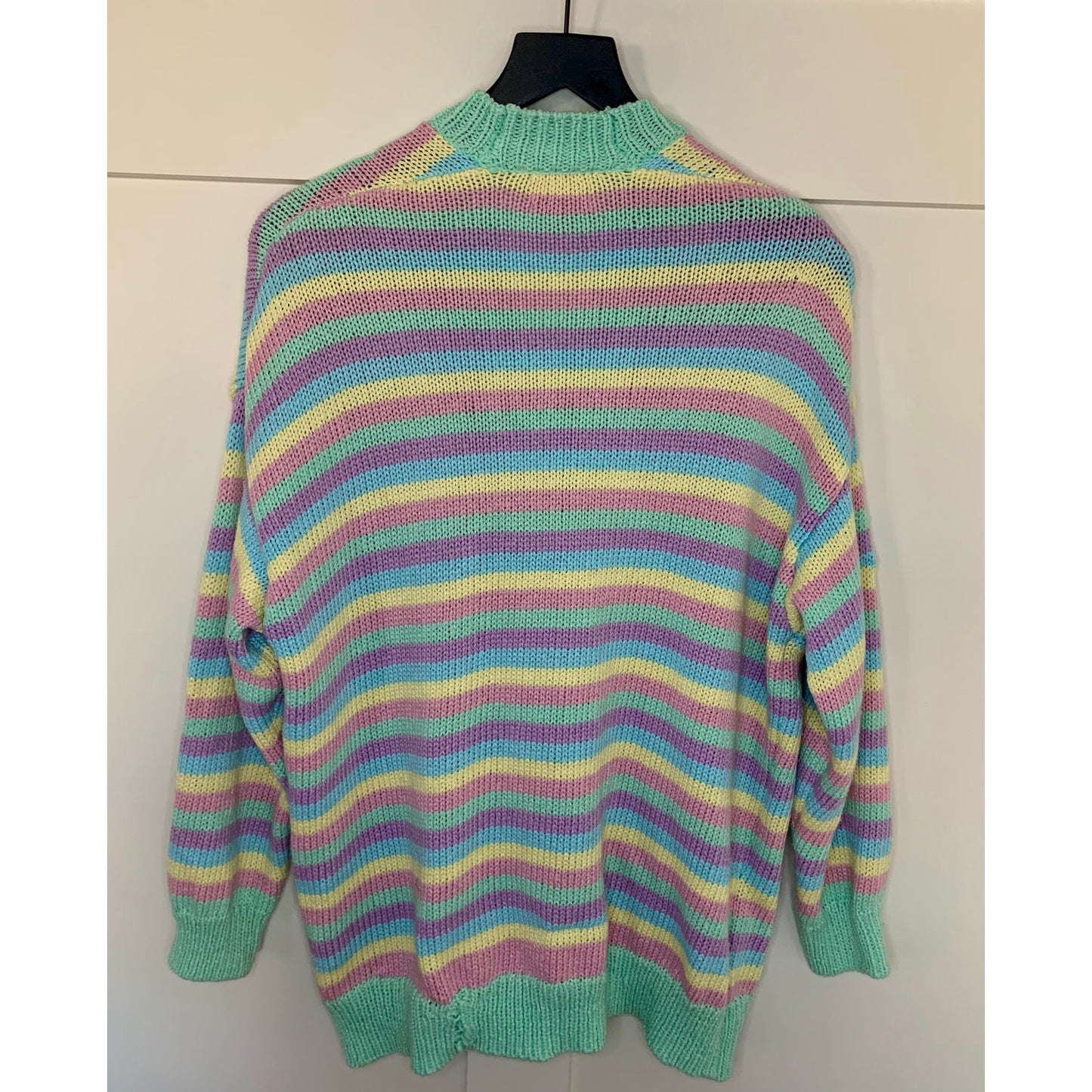 Show Me Your Mumu 3 Piece Nineties Knit Set in Pastel Dream Size M/L Striped