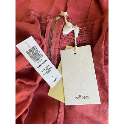 NEW NWT Wilfred Dame Linen Warm Sienna Red Size 8