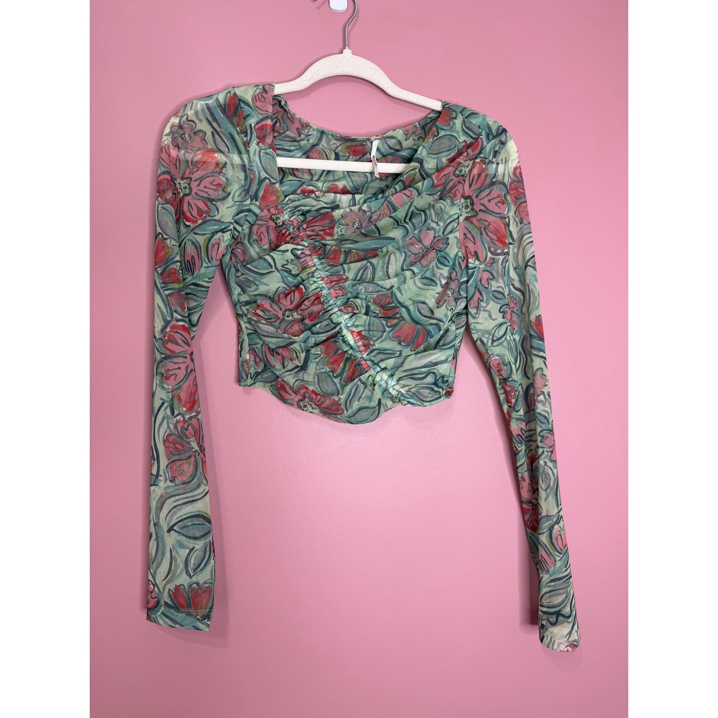 Free People Supernova Skirt Set in Watermelon Combo Medium Floral Print Stretch