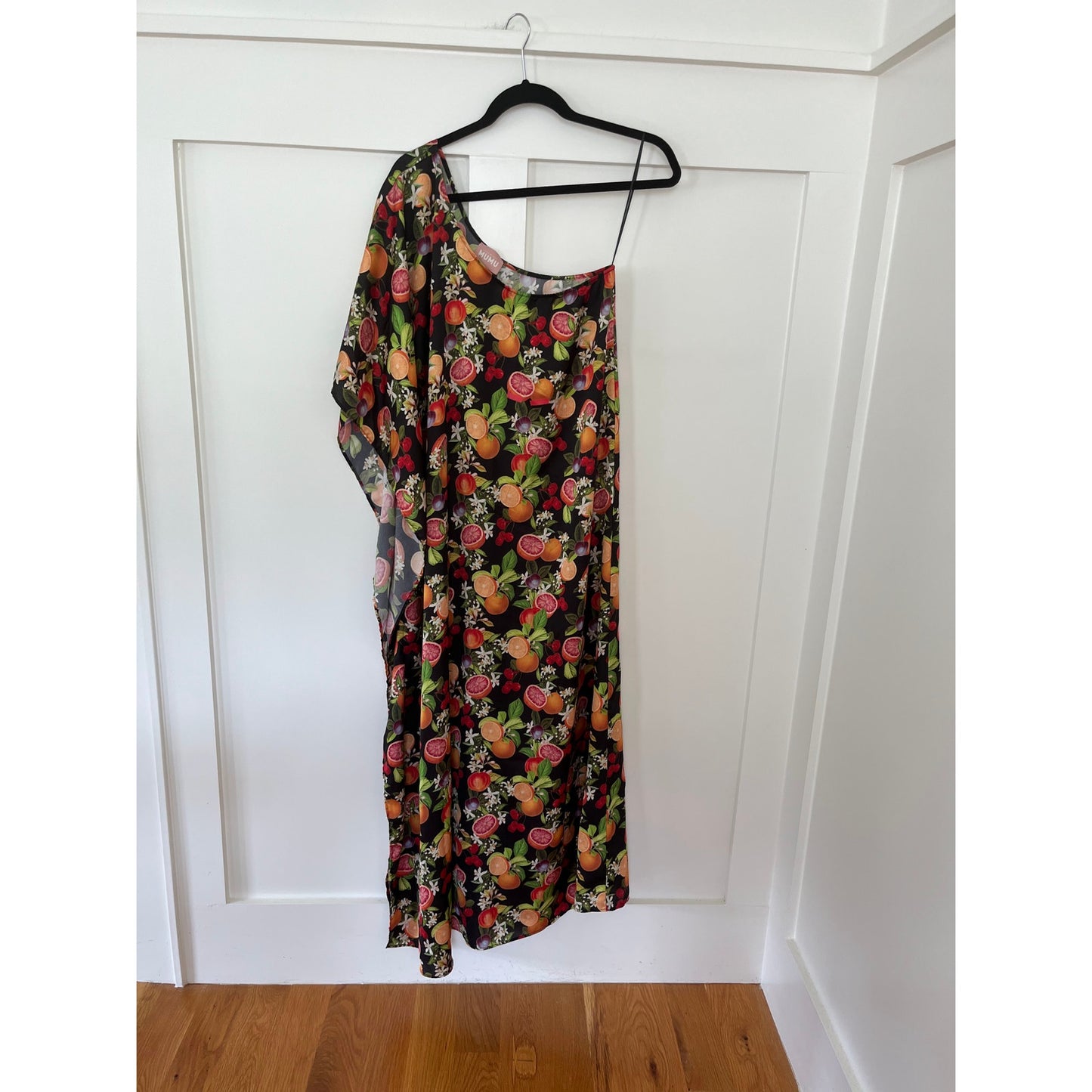 NEW Show Me Your Mumu Tropez One Shoulder Maxi Dress Tropical Sangria Size Large