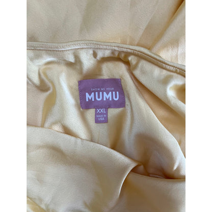 Show Me Your Mumu Taylor Tube Dress Yellow Size XXL