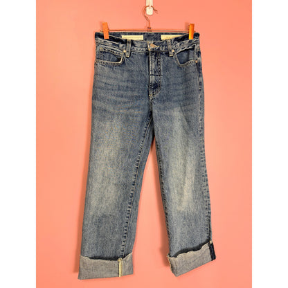 Pilcro Anthropologie Folio Ultra High-Rise Cuffed Jeans Size 25