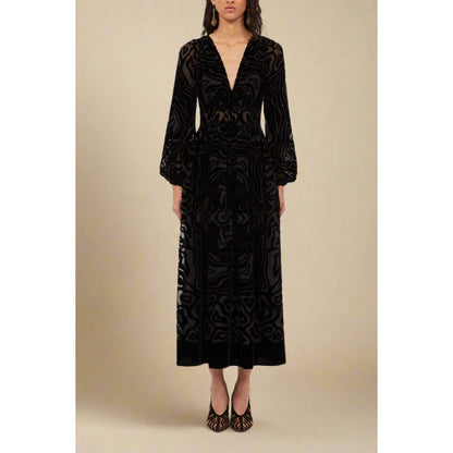 NEW NWT Ulla Johnson Elora Dress Black Midi Dress Size 4
