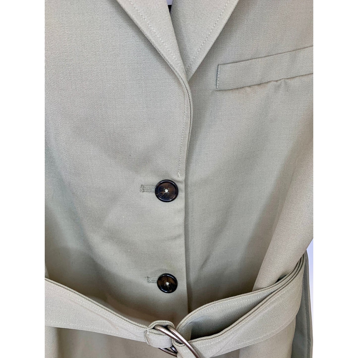 Anine Bing Campbell Blazer Dress Green Large Belted Long Sleeve Pockets Lined