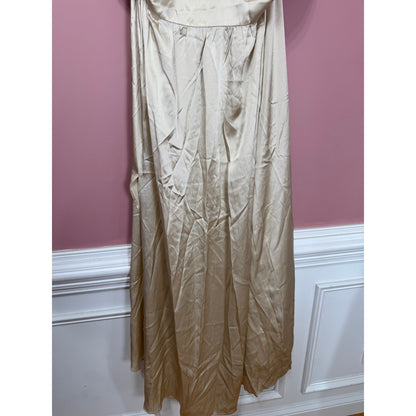 NEW NWT Reformation Alani SIlk High Neck Dress Ivory Size 24