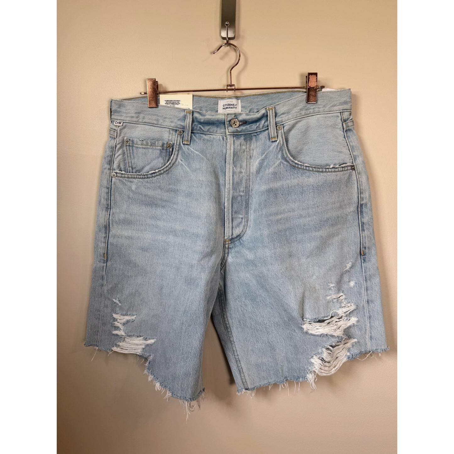 NEW NWT Citizens of Humanity Ayla Denim Relaxed Shorts Size 30