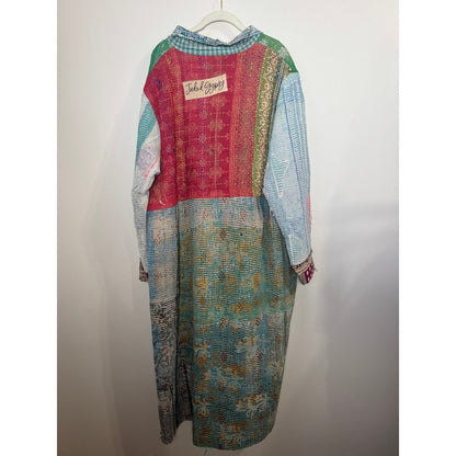 Jaded Gypsy Bohemian Patchwork Kantha Quilted Duster Coat Jacket