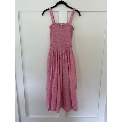Tach Clothing Amelie Voile Midi Sundress Pink Floral Size‎ Large