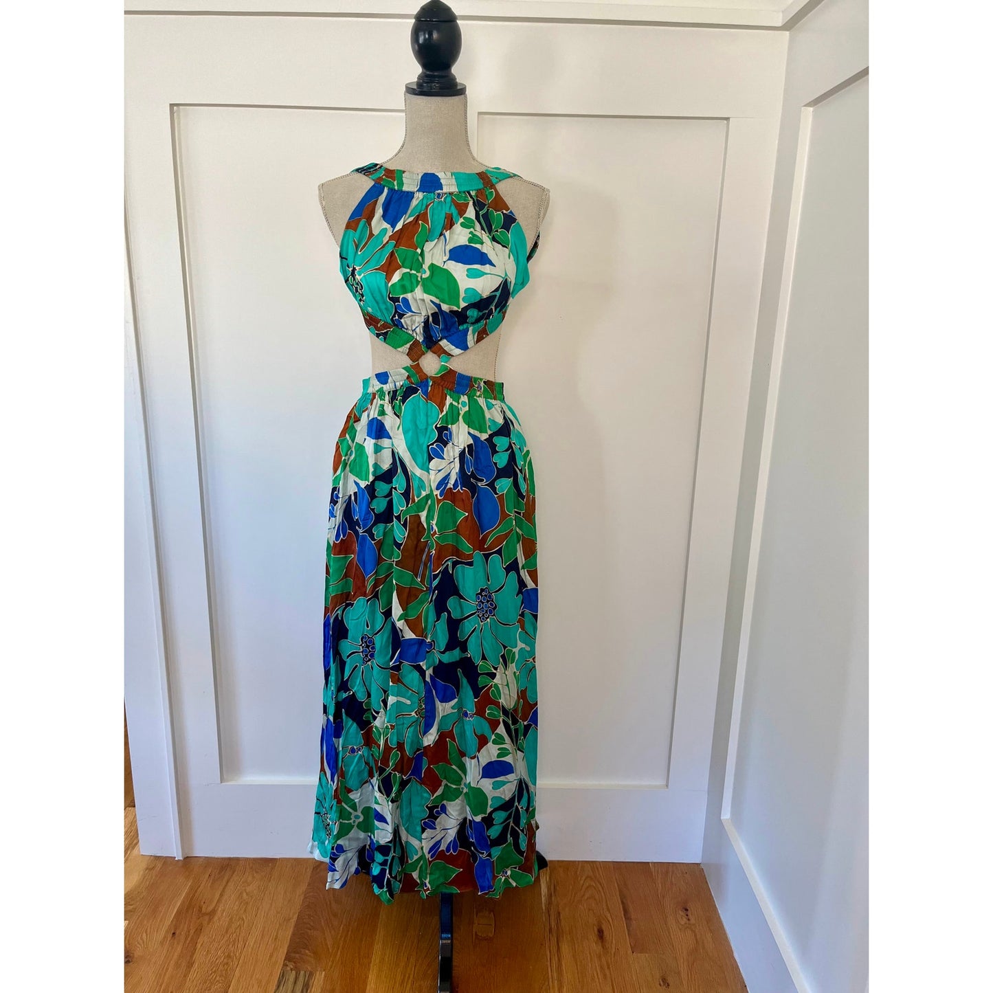 Cult Gaia Theia Dress Botanic Aqua Size XS