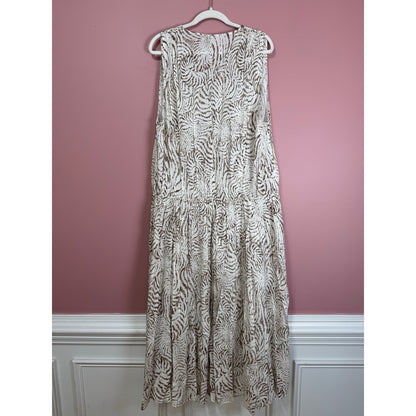 Anine Bing Mia Maxi Dress in Seashell Size Large