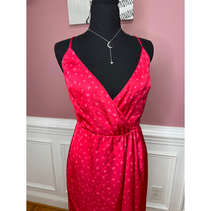 Lovers and Friends Kamala Mini Dress in Love Heart Abstract Medium Satin Lined
