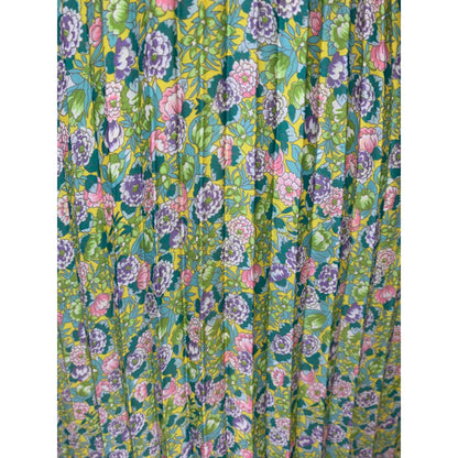 By Timo Plisse Halterneck Maxi Dress in Green Garden Large Floral Lined Party