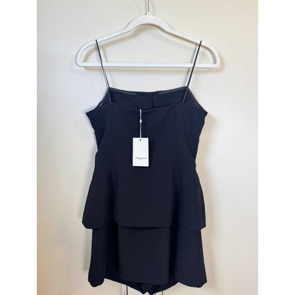 NEW NWT Amanda Uprichard Yadira Skort Romper Size Medium Black