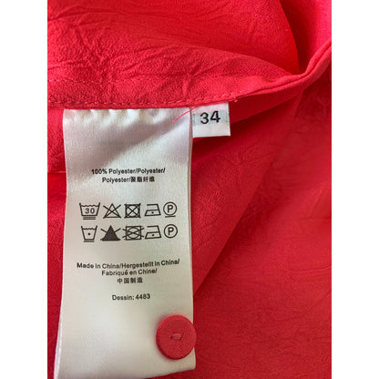 Baum Und Pferdgarten Amami Satin Shift Dress in Bright Pink Size 34 Sleeveless