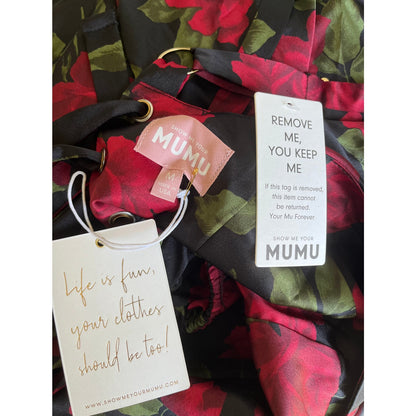 NEW NWT Show Me Your Mumu Lady Corset Dress Roses Size Medium