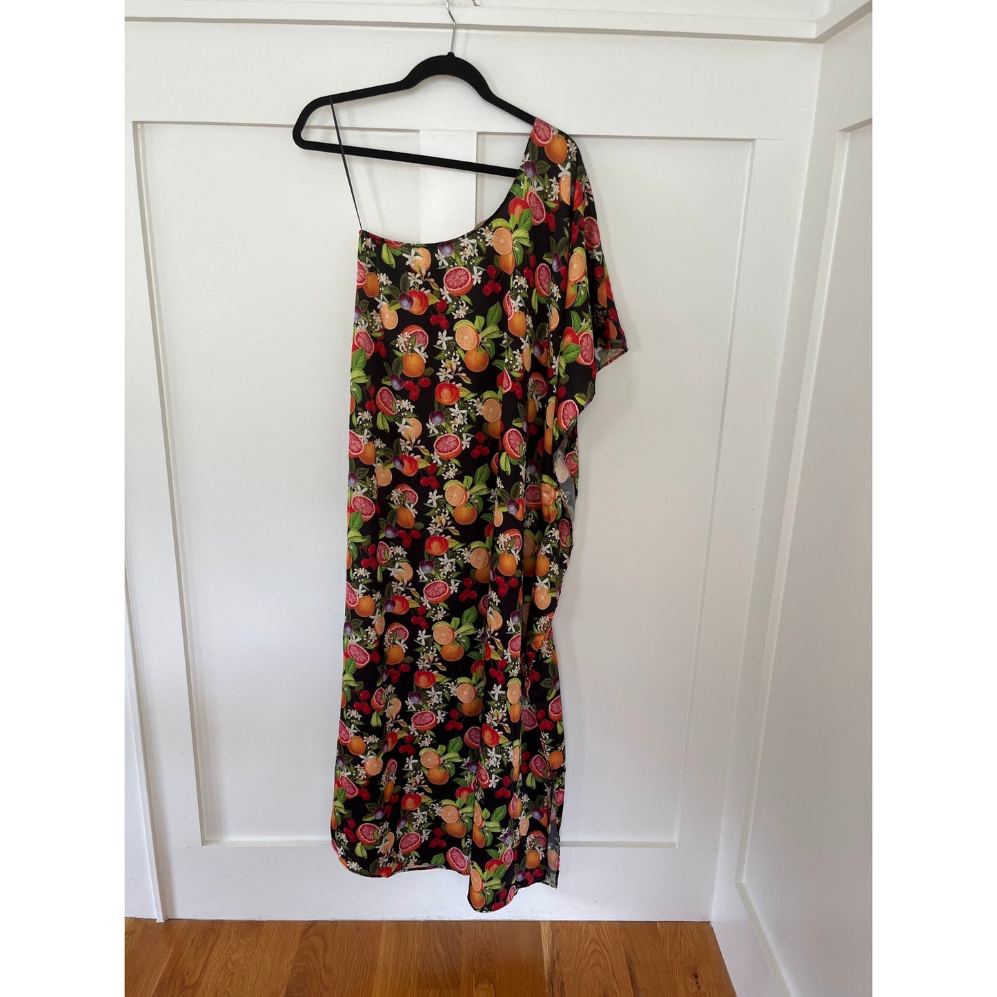 NEW Show Me Your Mumu Tropez One Shoulder Maxi Dress Tropical Sangria Size Large