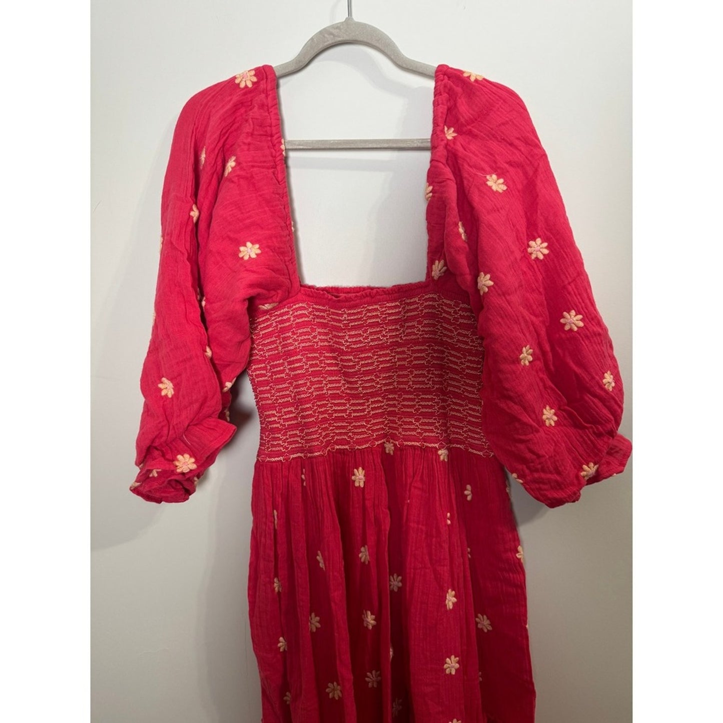Free People Dress Watermelon Wedge Pink
