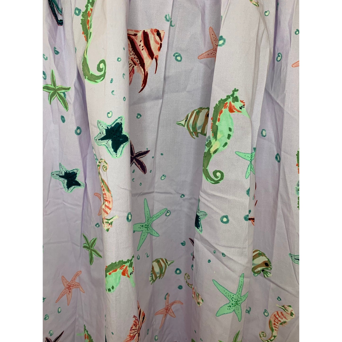 Hill House The Ophelia Midi Dress in Sea Creatures Medium Short Sleeve V-Neck