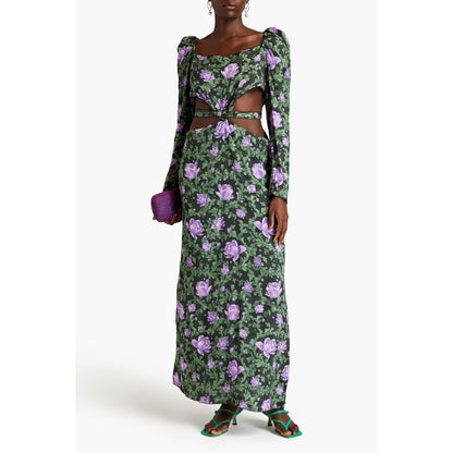 Agua Aguabendita Cuarzo Peony Dress Multicolor Size Medium
