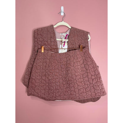 Free People Folk Floral Daisy Set in Nostalgia Rose Medium Floral Quilted Lined