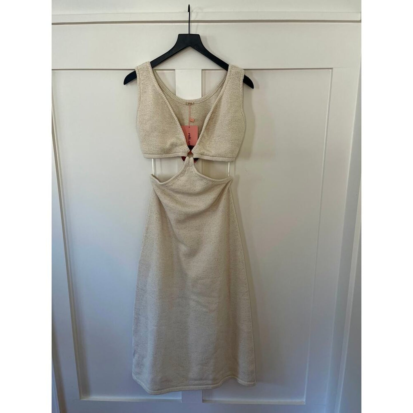 Cult Gaia Bank‎ Knit Dress Off White Size XL