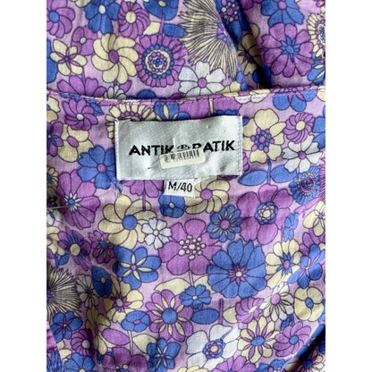NEW Antik Batik Paolina Floral Print Tie-Waist Maxi Dress Size M/40