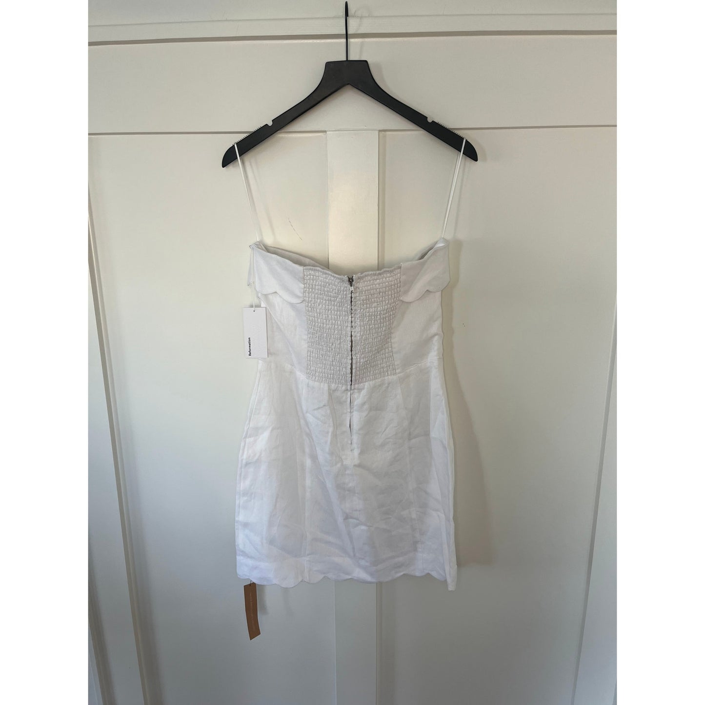 Reformation Isles Linen Dress White Size 10