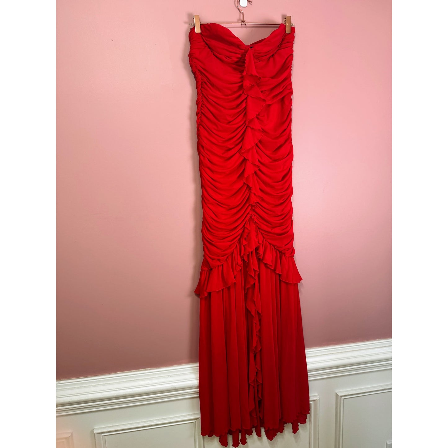 Majorelle Giules Gown in Cherry Red Size Large