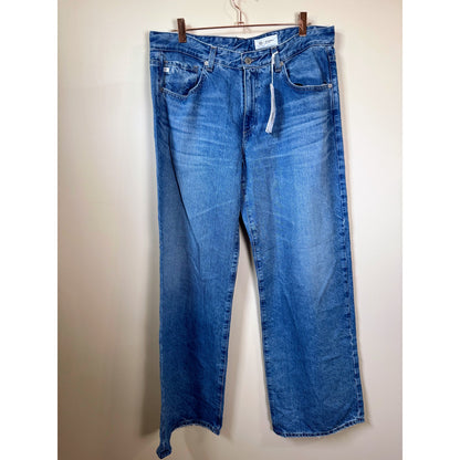 NEW NWT AG Adriano Goldschmeid Adria Low-Rise Wide Leg Jeans in Flashback Size 30