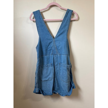 We The Free Free People Denim Shortalls Medium Wash Blue XS