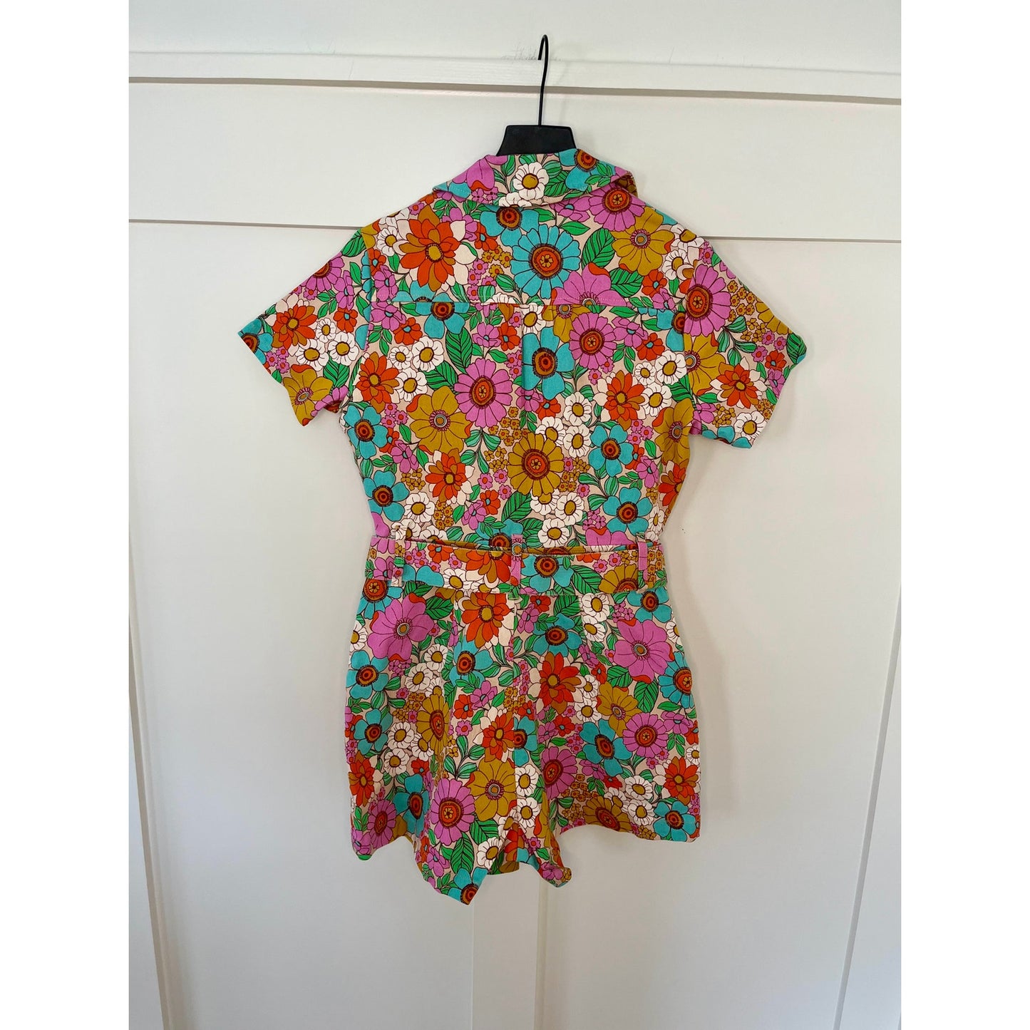Show Me Your Mumu Outlaw Romper Flower Market Denim Size Medium