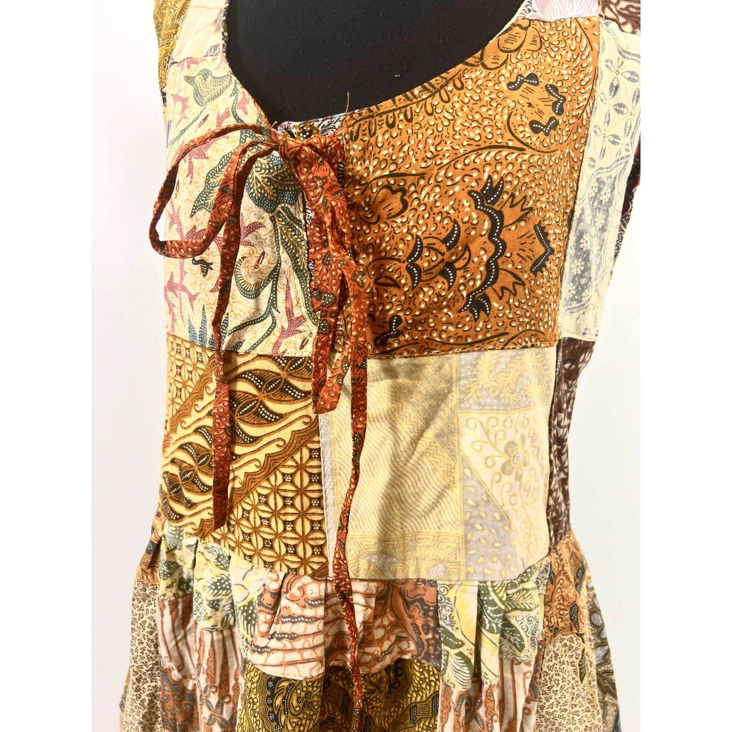 Jaded Gypsy Patchwork Midi Dress L/XL
