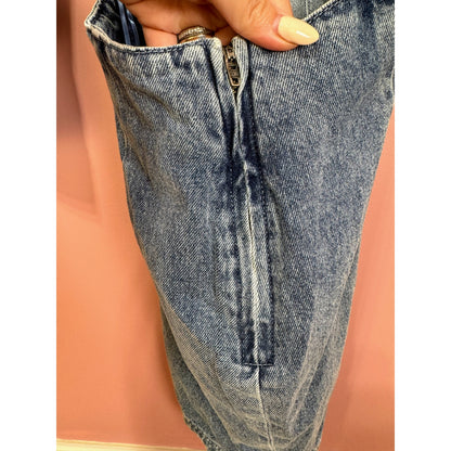 Amanda Uprichard Alabama Denim Mini Dress in Caspian Size Small