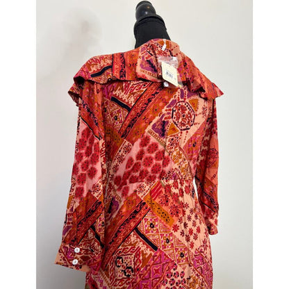 Free People Lennon Maxi Dress in Primrose Combo Size‎ XS Button Front Boho Party