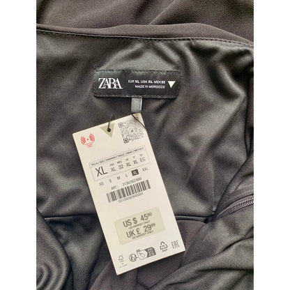 Zara Mini Dress in Black Size XL Sleeveless Side Zip Lined Party Cocktail Gothic