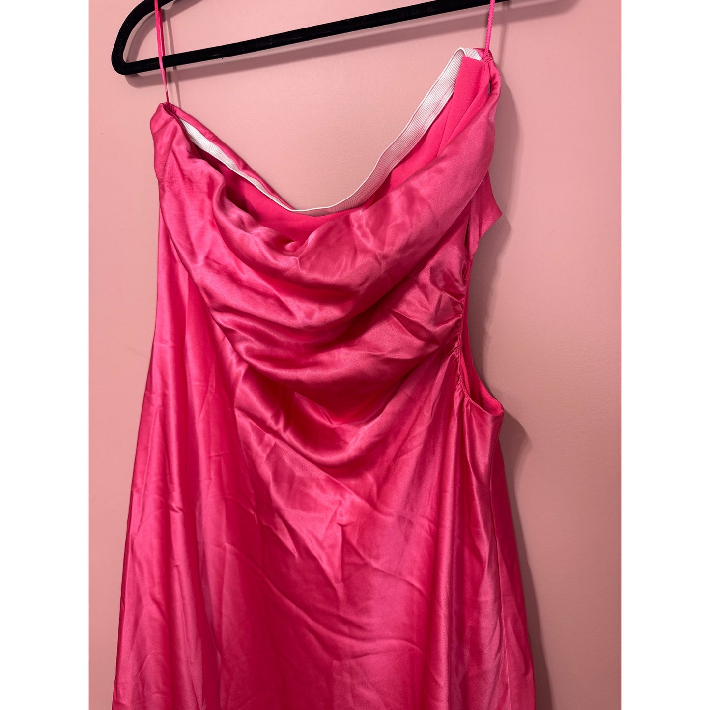 NEW NWT Reformation Naveah Dress in Flambe Pink Size XL