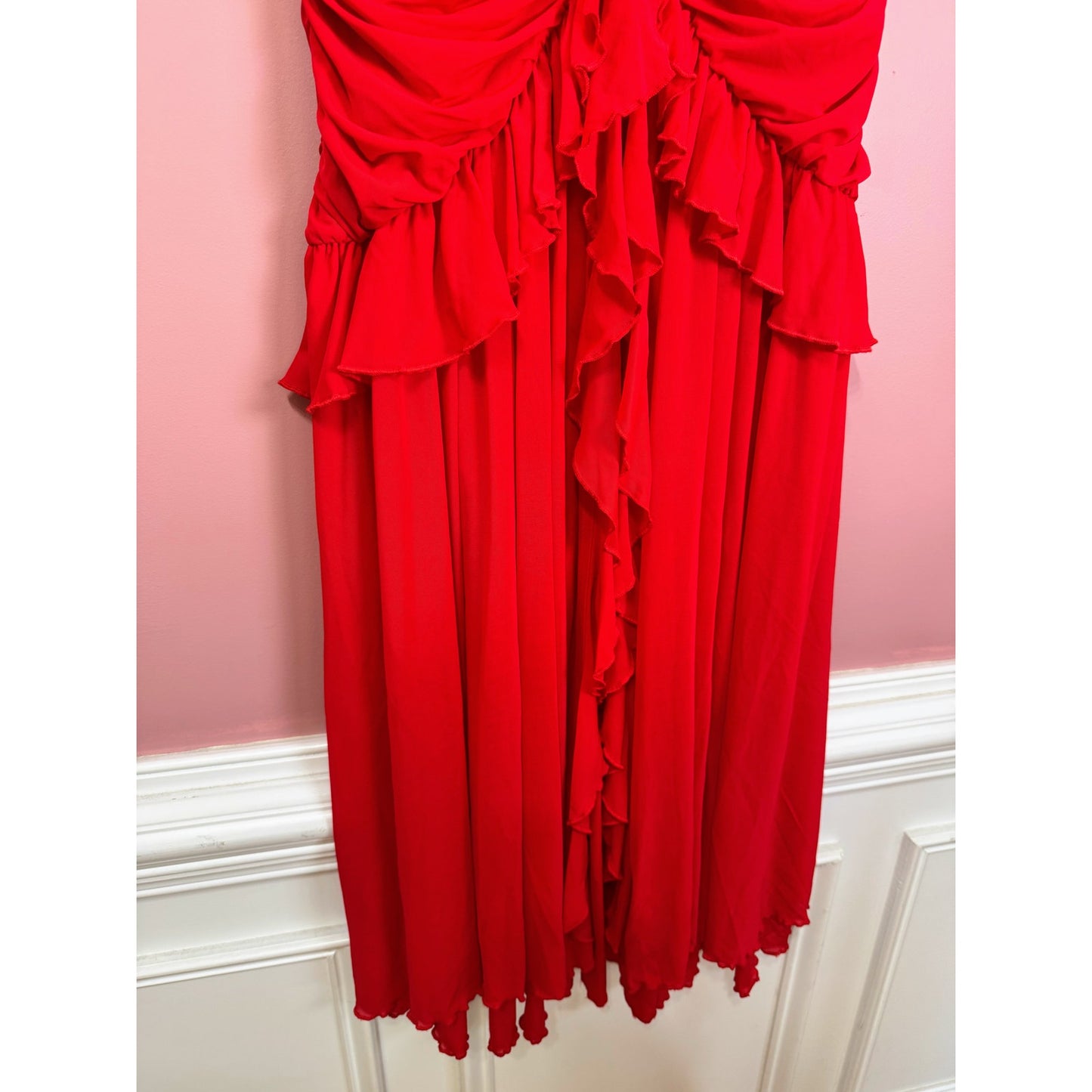 Majorelle Giules Gown in Cherry Red Size Large