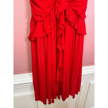 Majorelle Giules Gown in Cherry Red Size Large