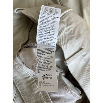 NEW NWT Spanx Stretch Twill Wide Leg Bone Size Small