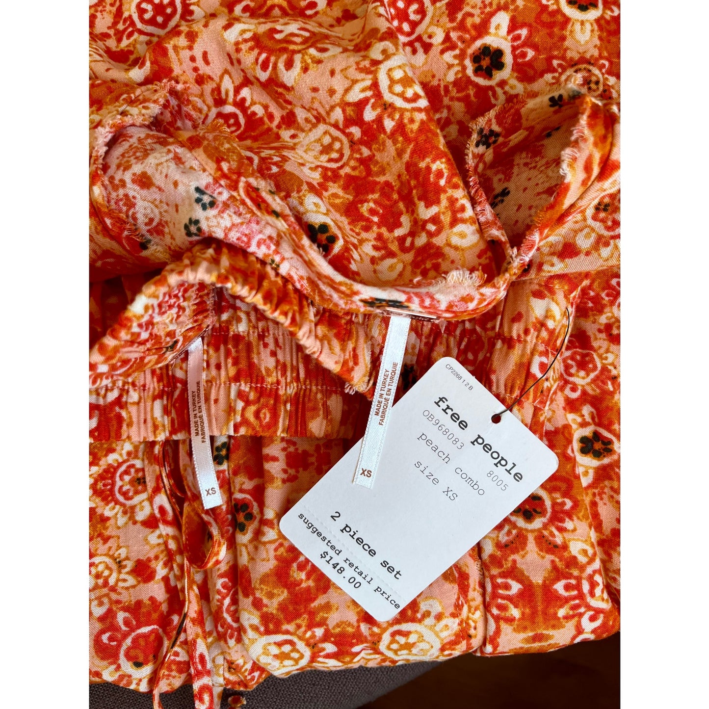 Free People Make My Day Set Peach Combo Size XS
