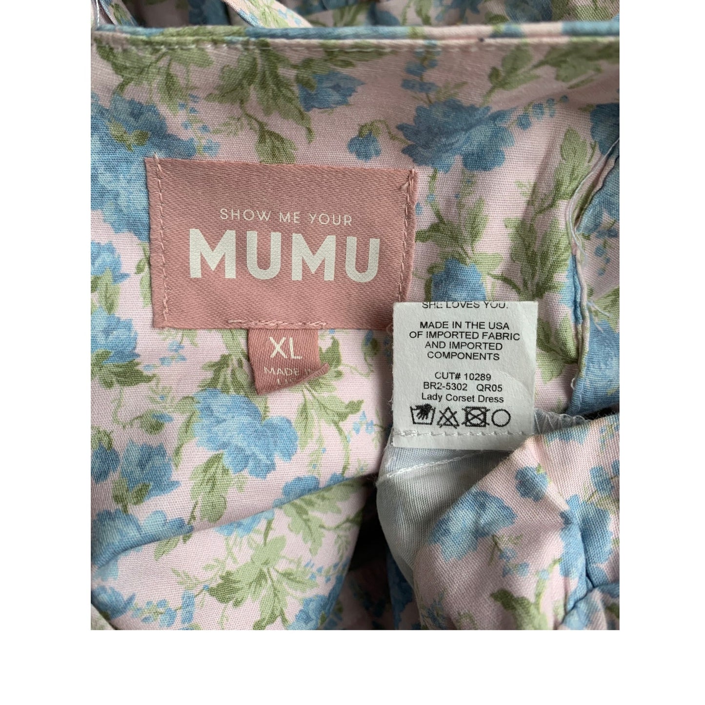 Show Me Your Mumu Lady Corset Dress in Charming Rose Size XL Floral Tiered Party