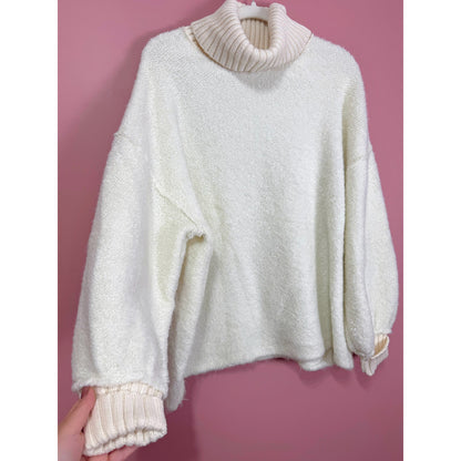 NEW Free People Milo Pullover in White Size XS