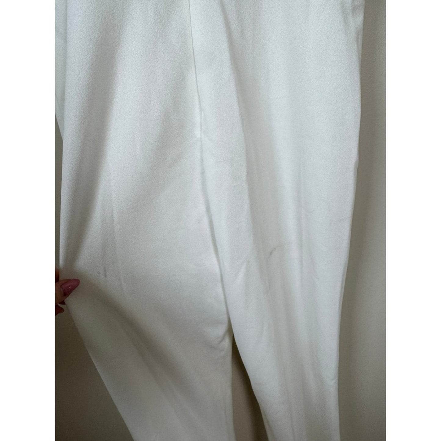 Show Me Your Mumu Ivory Corset Wide Leg Jumpsuit Bridal White Small