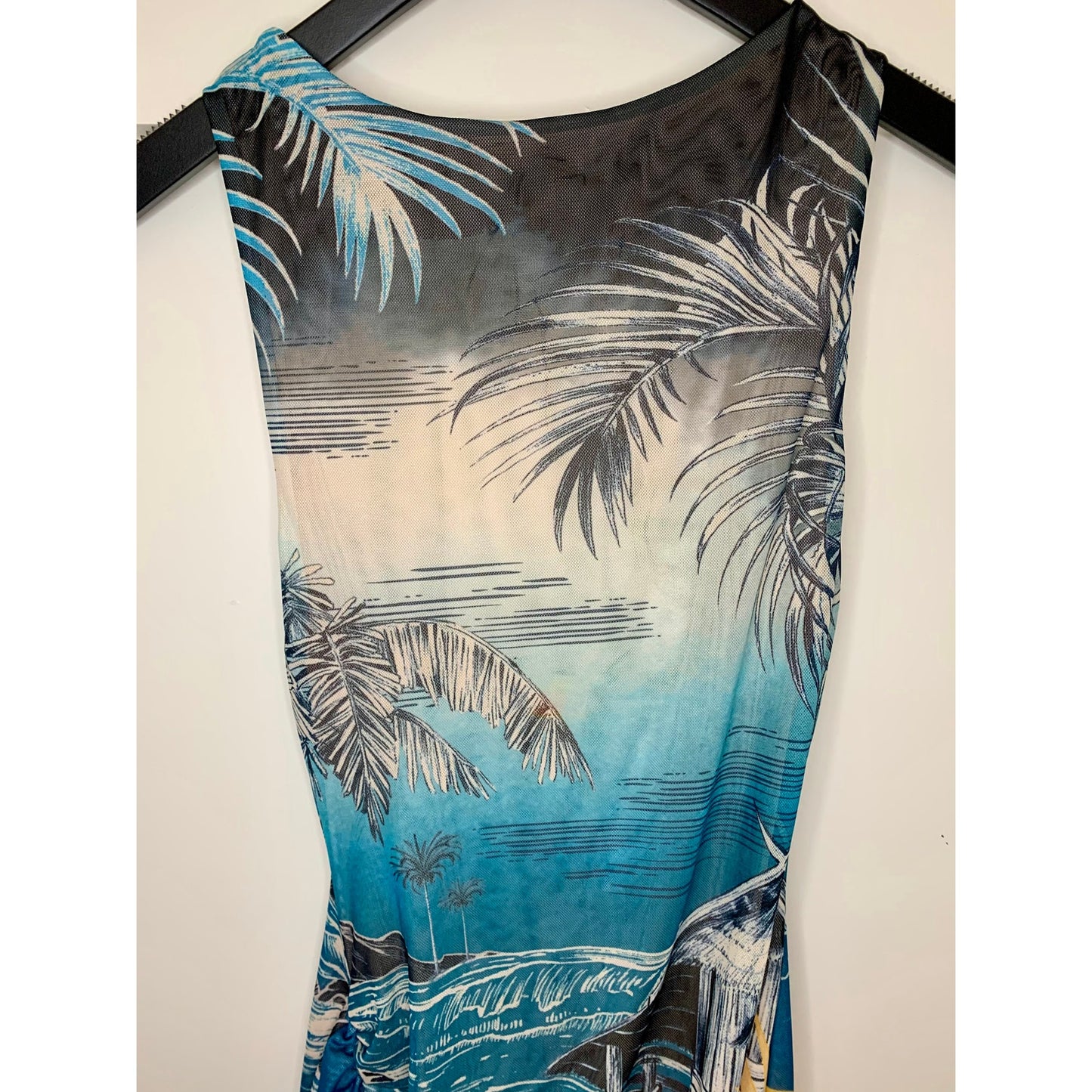Agua Bendita Keira Shaka Maxi Dress in Multicolor Small Lined Sleeveless Stretch