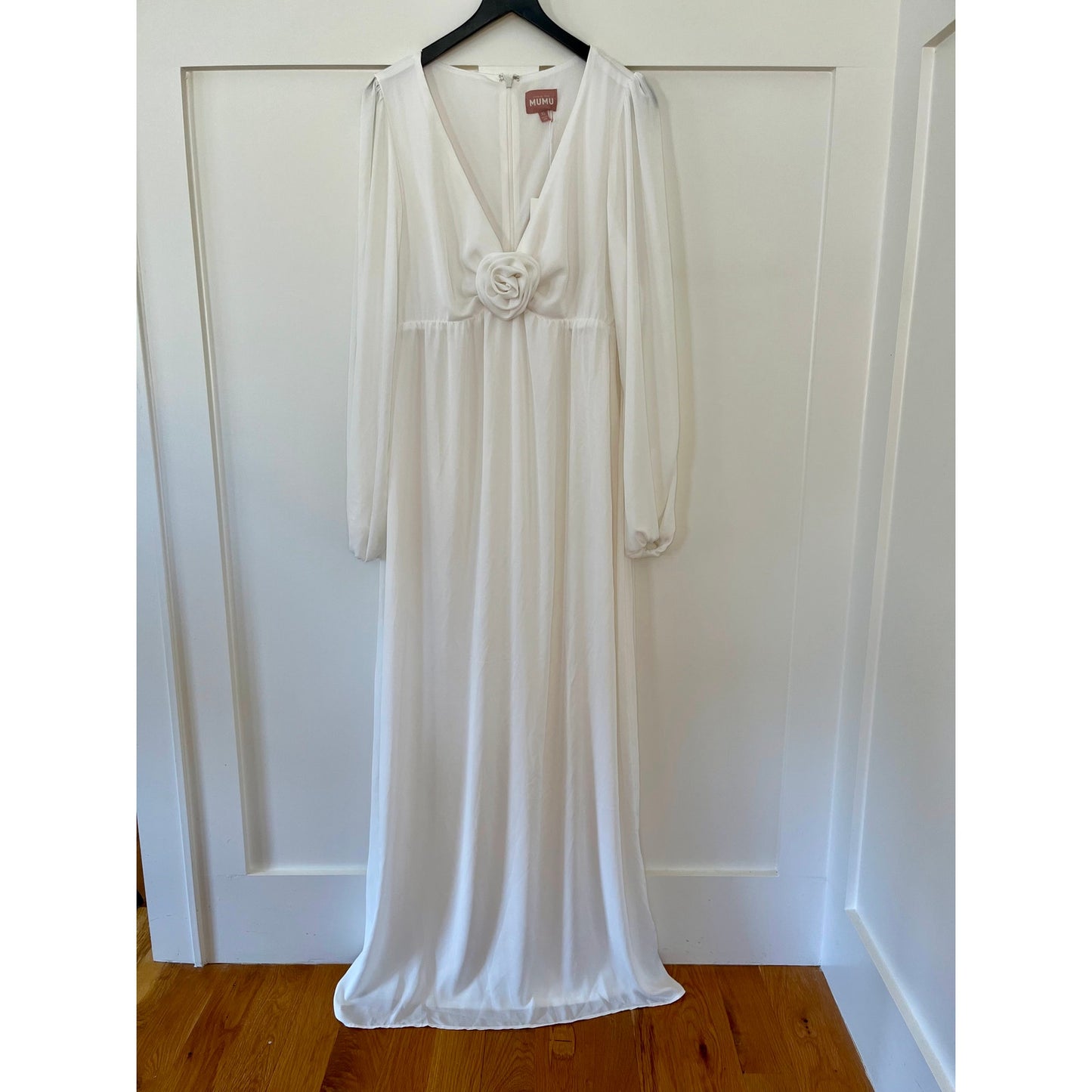 Show Me Your Mumu Roseta Maxi Dress White Size XL