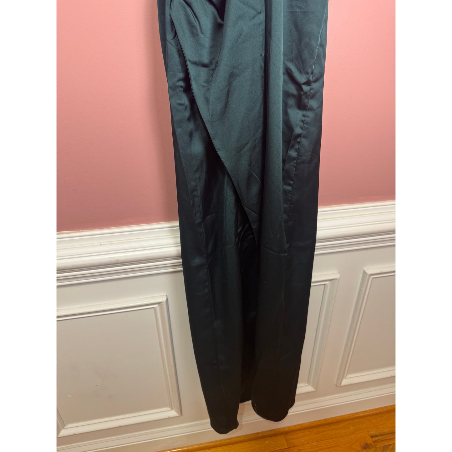 Show Me Your Mumu Adele Halter Maxi Dress in Dark Green Size Medium