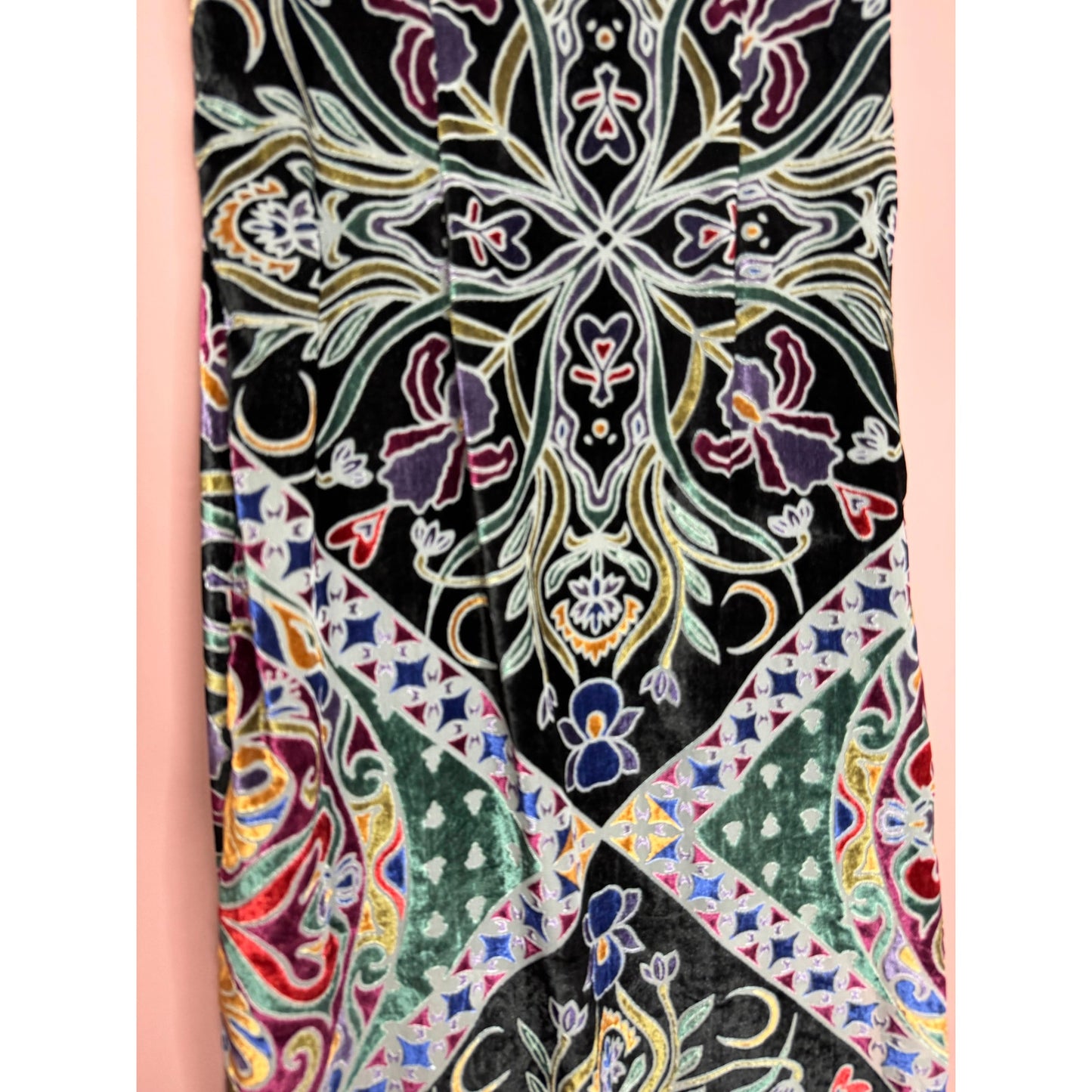 Free People Iris Maxi Dress in Multi Size Small Floral Short Sleeve Side Slit